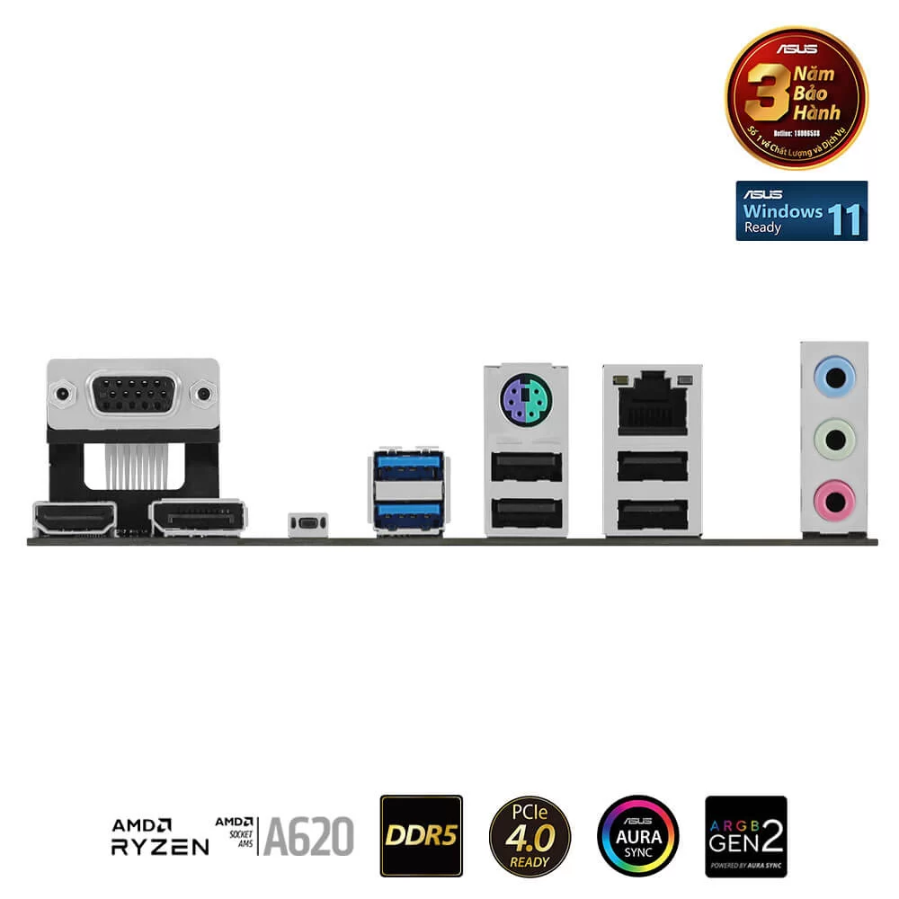 ASUS PRIME A620M-A Mainboard 7 ASUS PRIME A620M-A Mainboard - Ảnh 7