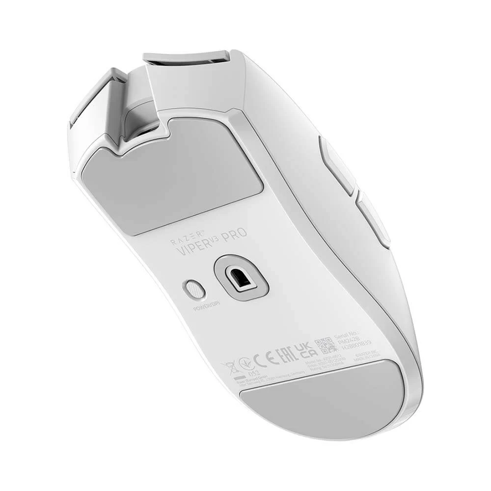 Razer Viper V3 Pro Wireless Lightweight Gaming Mouse - White, Symmetrical, 55g, 8K Polling, 35K DPI Optical Sensor, Gen3 Optical Switches, 8 Programmable Buttons, 95Hr Battery 4 Razer Viper V3 Pro Wireless Lightweight Gaming Mouse - White, Symmetrical, 55g, 8K Polling, 35K DPI Optical Sensor, Gen3 Optical Switches, 8 Programmable Buttons, 95Hr Battery - Ảnh 4