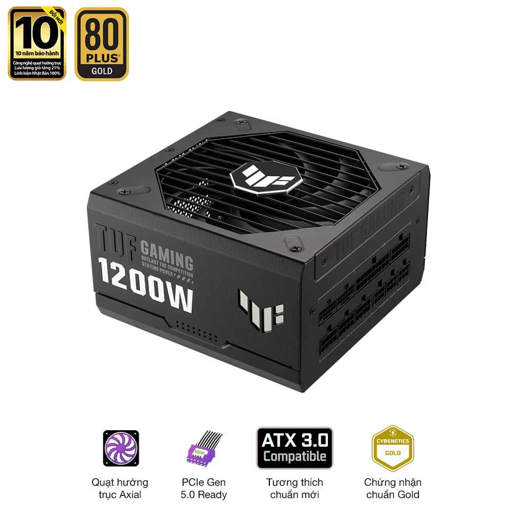 ASUS TUF Gaming 1200W Gold PSU - PCIe 5.0 support 4 ASUS TUF Gaming 1200W Gold PSU - PCIe 5.0 support - Ảnh 4