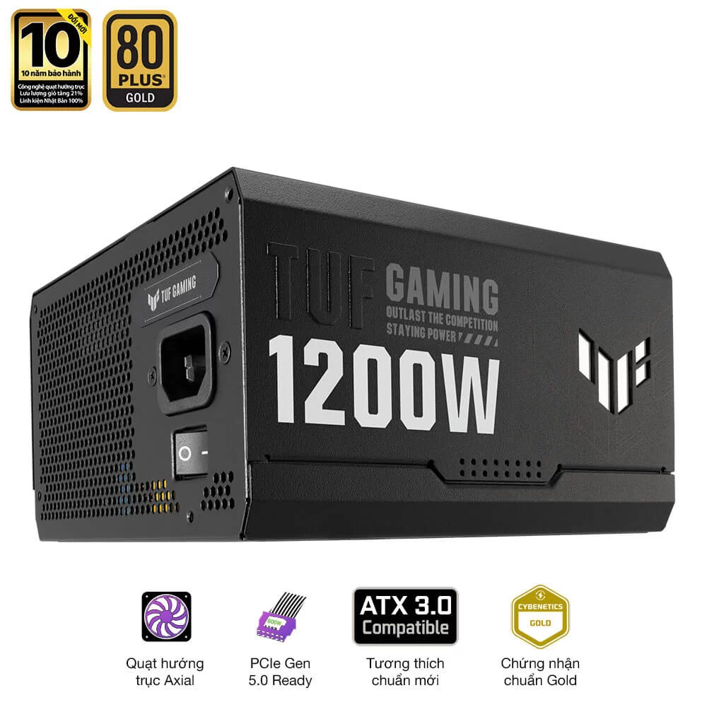 ASUS TUF Gaming 1200W Gold PSU - PCIe 5.0 support 7 ASUS TUF Gaming 1200W Gold PSU - PCIe 5.0 support - Ảnh 7