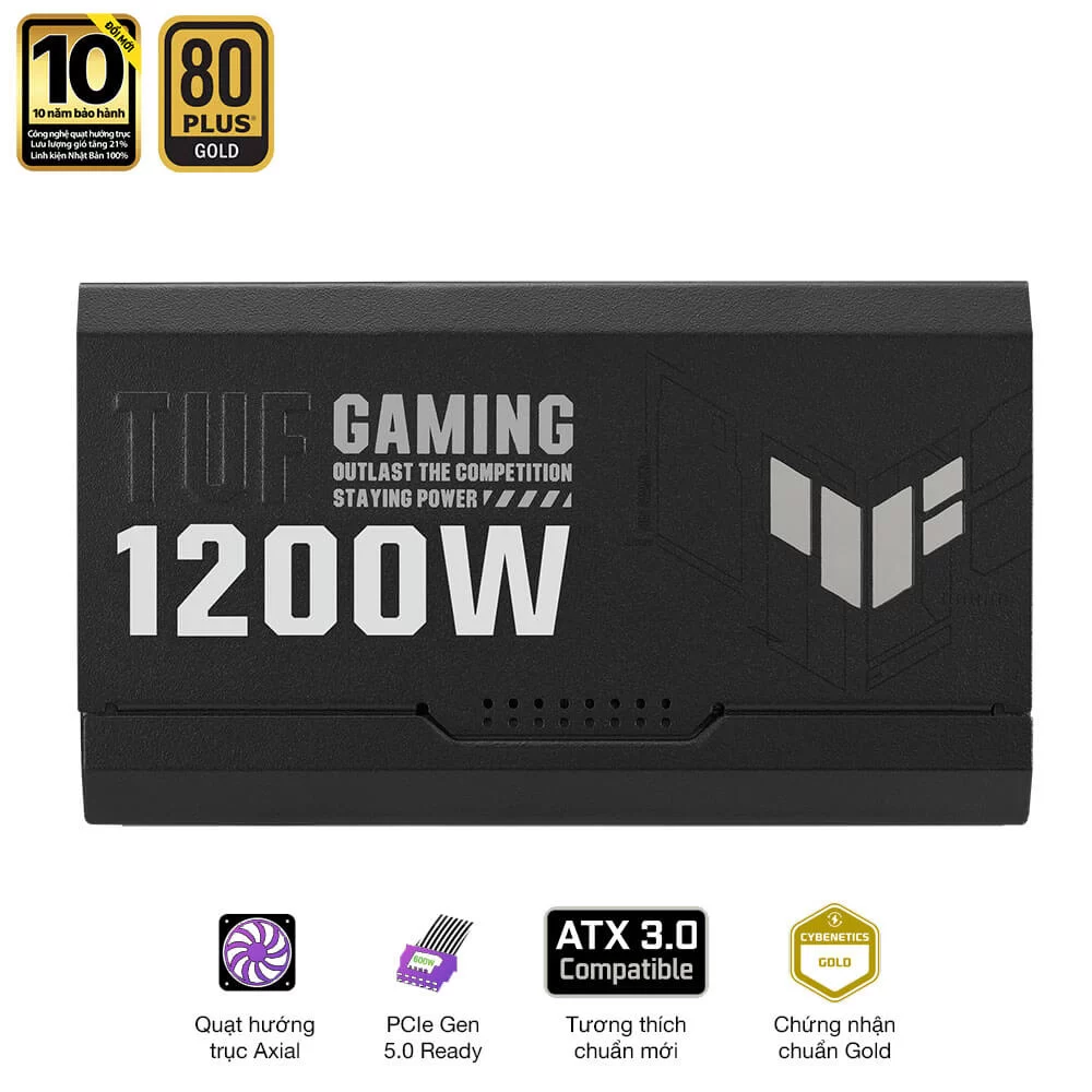 ASUS TUF Gaming 1200W Gold PSU - PCIe 5.0 support 8 ASUS TUF Gaming 1200W Gold PSU - PCIe 5.0 support - Ảnh 8