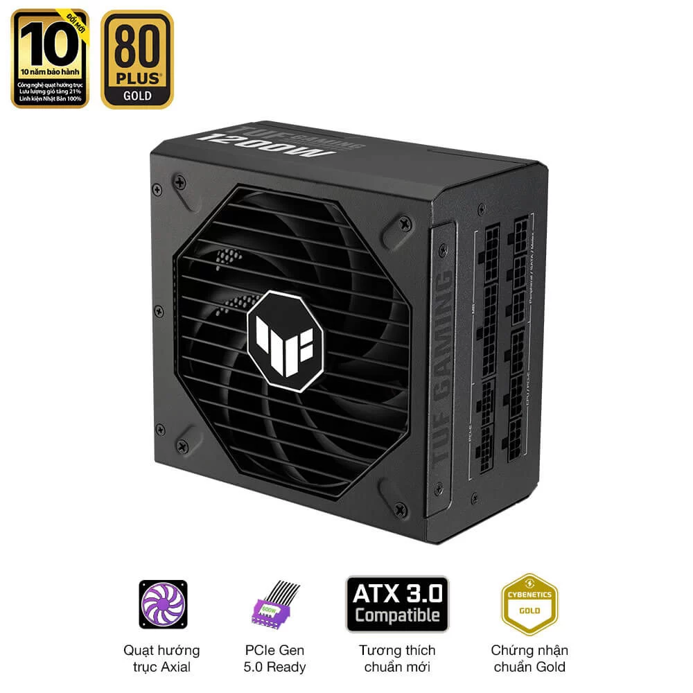ASUS TUF Gaming 1200W Gold PSU - PCIe 5.0 support 10 ASUS TUF Gaming 1200W Gold PSU - PCIe 5.0 support - Ảnh 10