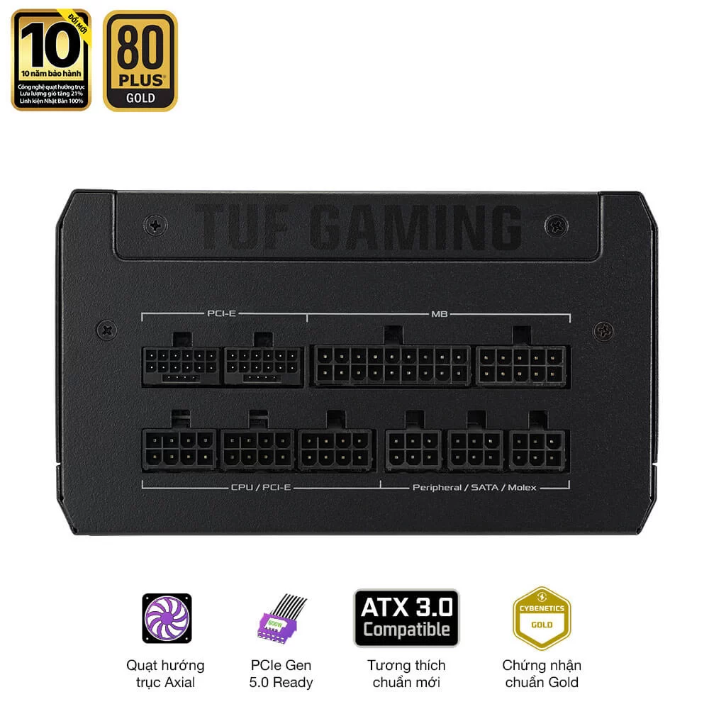 ASUS TUF Gaming 1200W Gold PSU - PCIe 5.0 support 14 ASUS TUF Gaming 1200W Gold PSU - PCIe 5.0 support - Ảnh 14