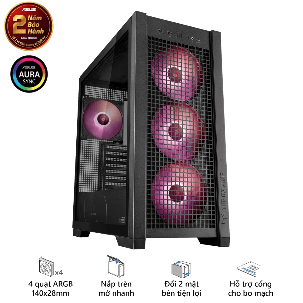 ASUS TUF Gaming GT302 ARGB Black Case