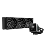 DeepCool MYSTIQUE 360 AIO Liquid CPU Cooler - Black, 360mm Radiator, 5th Gen Pump 3400RPM AIO 2.8" 640x480 TFT LCD Screen, Anti-Leak Tech, FT12 SE PWM Fans