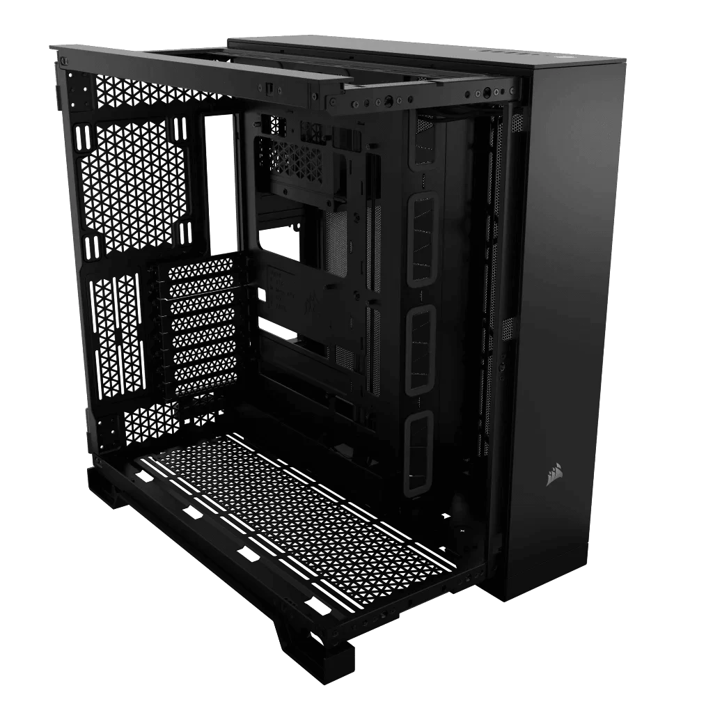 CORSAIR 6500X Black - Dual Chamber, Tempered Glass, Mid Tower ATX Case 2 CORSAIR 6500X Black - Dual Chamber, Tempered Glass, Mid Tower ATX Case - Ảnh 2
