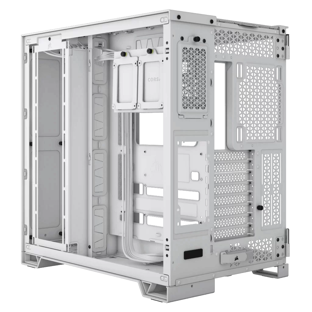 CORSAIR 6500X White - Dual Chamber, Tempered Glass, Mid Tower ATX Case 6 CORSAIR 6500X White - Dual Chamber, Tempered Glass, Mid Tower ATX Case - Ảnh 6