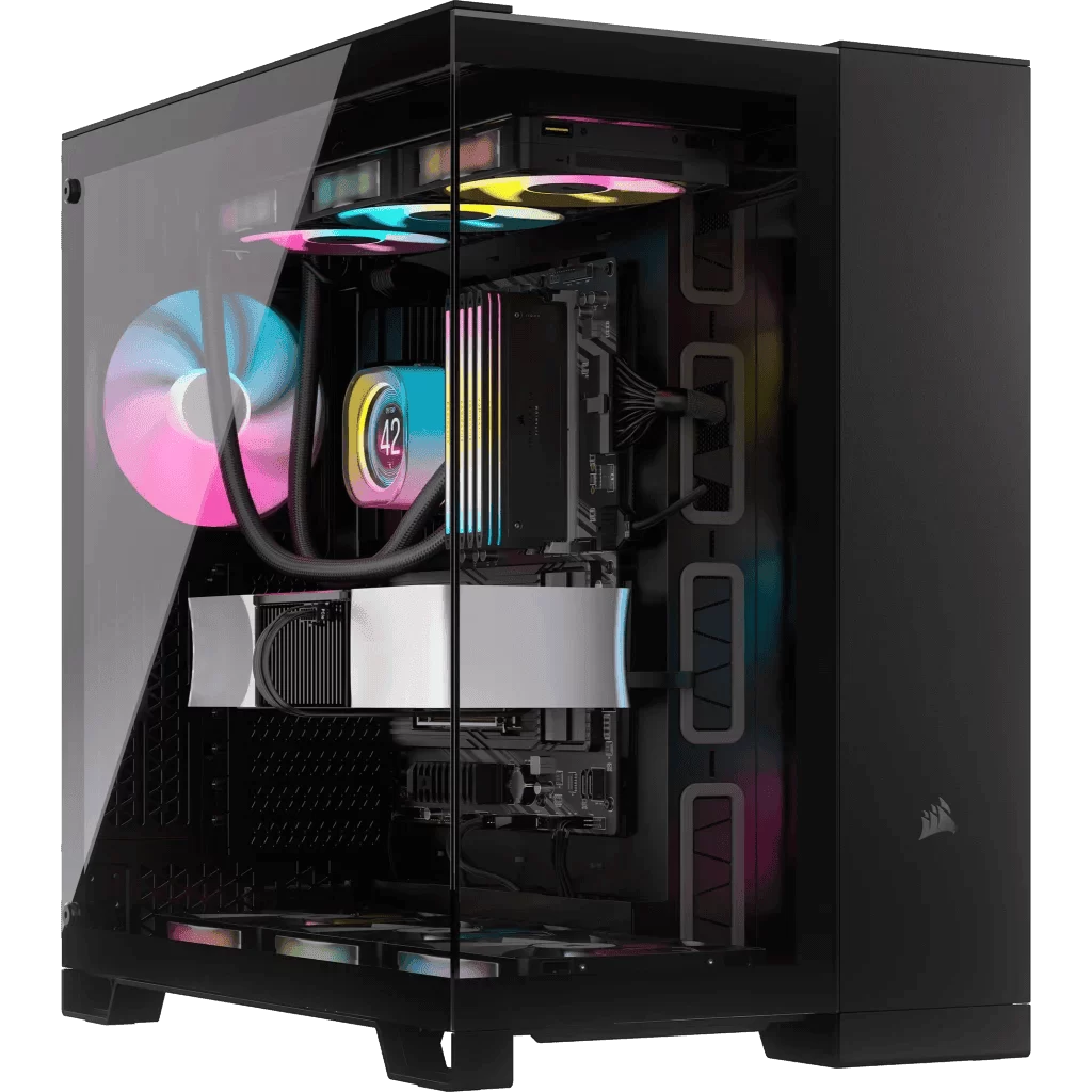 CORSAIR 6500X Black - Dual Chamber, Tempered Glass, Mid Tower ATX Case 5 CORSAIR 6500X Black - Dual Chamber, Tempered Glass, Mid Tower ATX Case - Ảnh 5