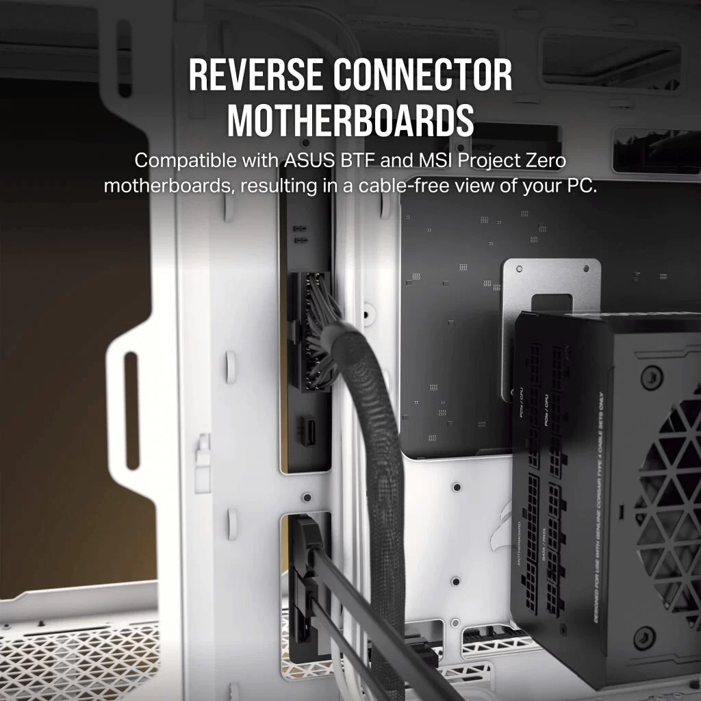 CORSAIR 6500X Black - Dual Chamber, Tempered Glass, Mid Tower ATX Case 9 CORSAIR 6500X Black - Dual Chamber, Tempered Glass, Mid Tower ATX Case - Ảnh 9