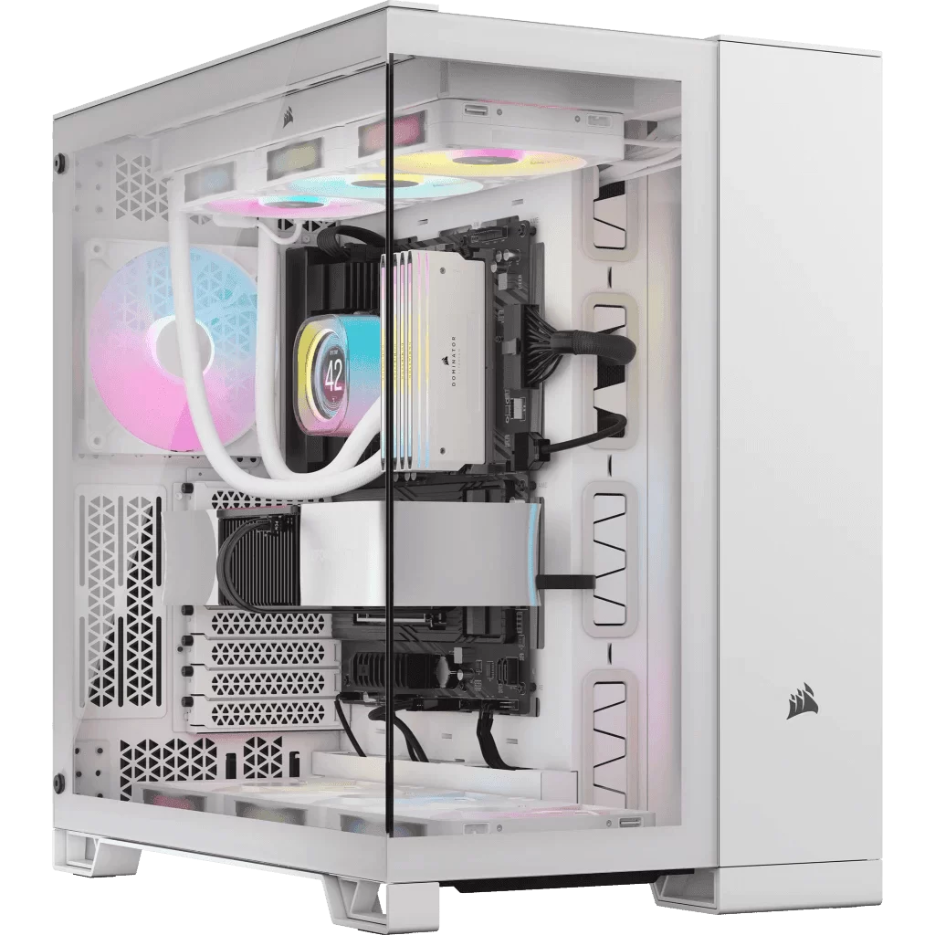 CORSAIR 6500X White - Dual Chamber, Tempered Glass, Mid Tower ATX Case 7 CORSAIR 6500X White - Dual Chamber, Tempered Glass, Mid Tower ATX Case - Ảnh 7