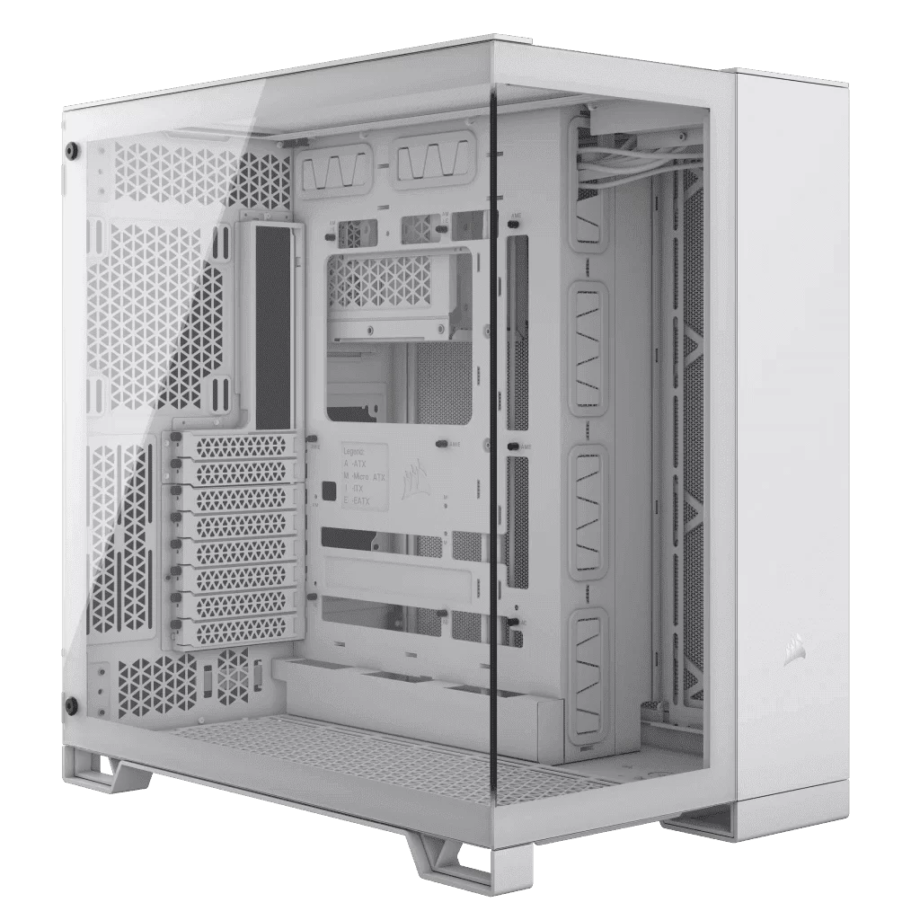 CORSAIR 6500X White - Dual Chamber, Tempered Glass, Mid Tower ATX Case 1 CORSAIR 6500X White - Dual Chamber, Tempered Glass, Mid Tower ATX Case