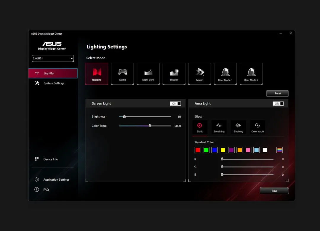ADVANCED SETTINGS p 1080