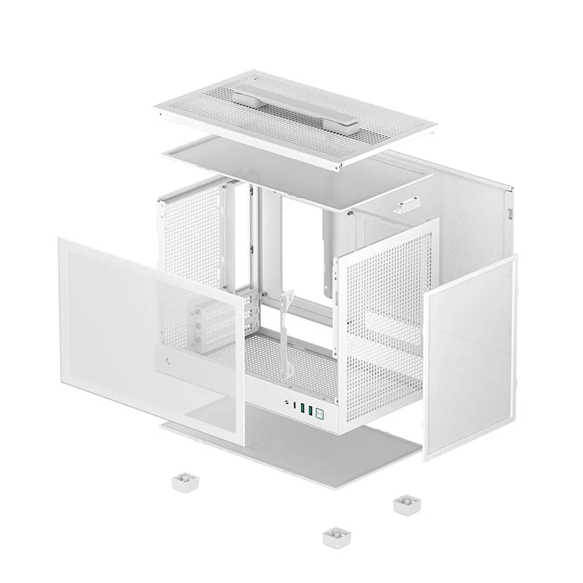 DEEPCOOL CH160 WH - White Portable High Airflow M-ITX Case 11 DEEPCOOL CH160 WH - White Portable High Airflow M-ITX Case - Ảnh 11
