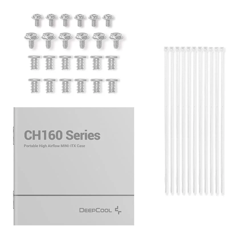 DEEPCOOL CH160 WH - White Portable High Airflow M-ITX Case 12 DEEPCOOL CH160 WH - White Portable High Airflow M-ITX Case - Ảnh 12