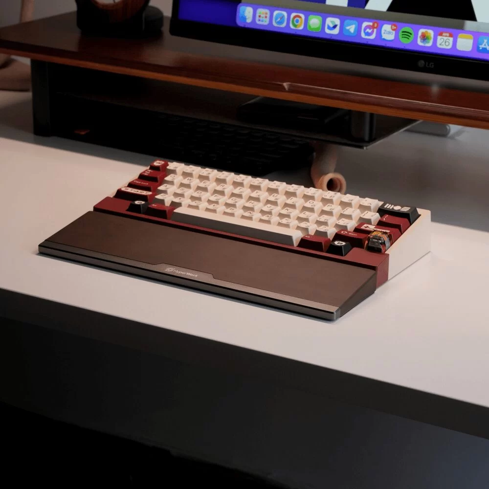 Kê tay bàn phím HyperWork Hybrid - gỗ kết hợp nhôm CNC 10 Kê tay bàn phím HyperWork Hybrid - gỗ kết hợp nhôm CNC - Ảnh 10