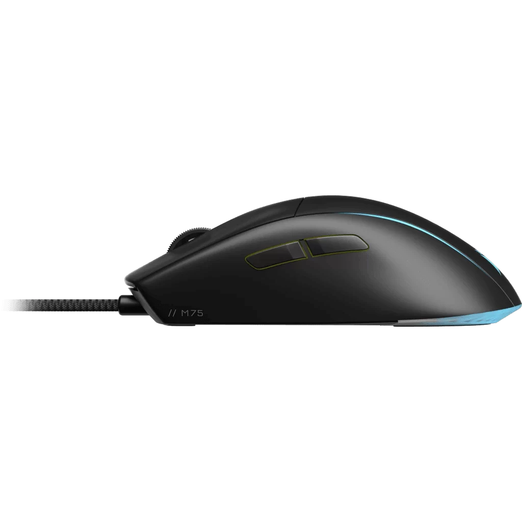 CORSAIR M75 Lightweight RGB Gaming Mouse (AP) - Black, MARKSMAN 26K, Wired USB 2.0 Type-A port connection, iCUE support 3 CORSAIR M75 Lightweight RGB Gaming Mouse (AP) - Black, MARKSMAN 26K, Wired USB 2.0 Type-A port connection, iCUE support - Ảnh 3