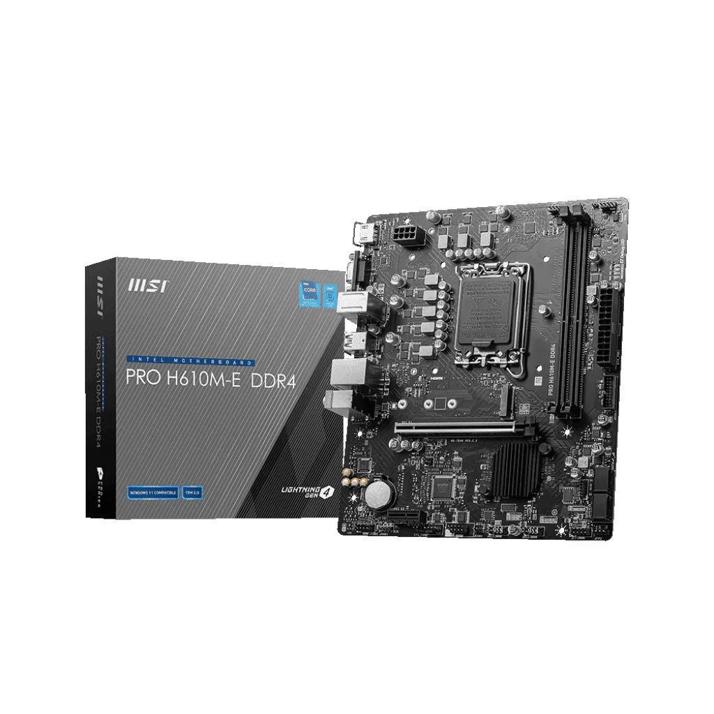 MSI PRO H610M-E DDR4 Mainboard 1 MSI PRO H610M-E DDR4 Mainboard