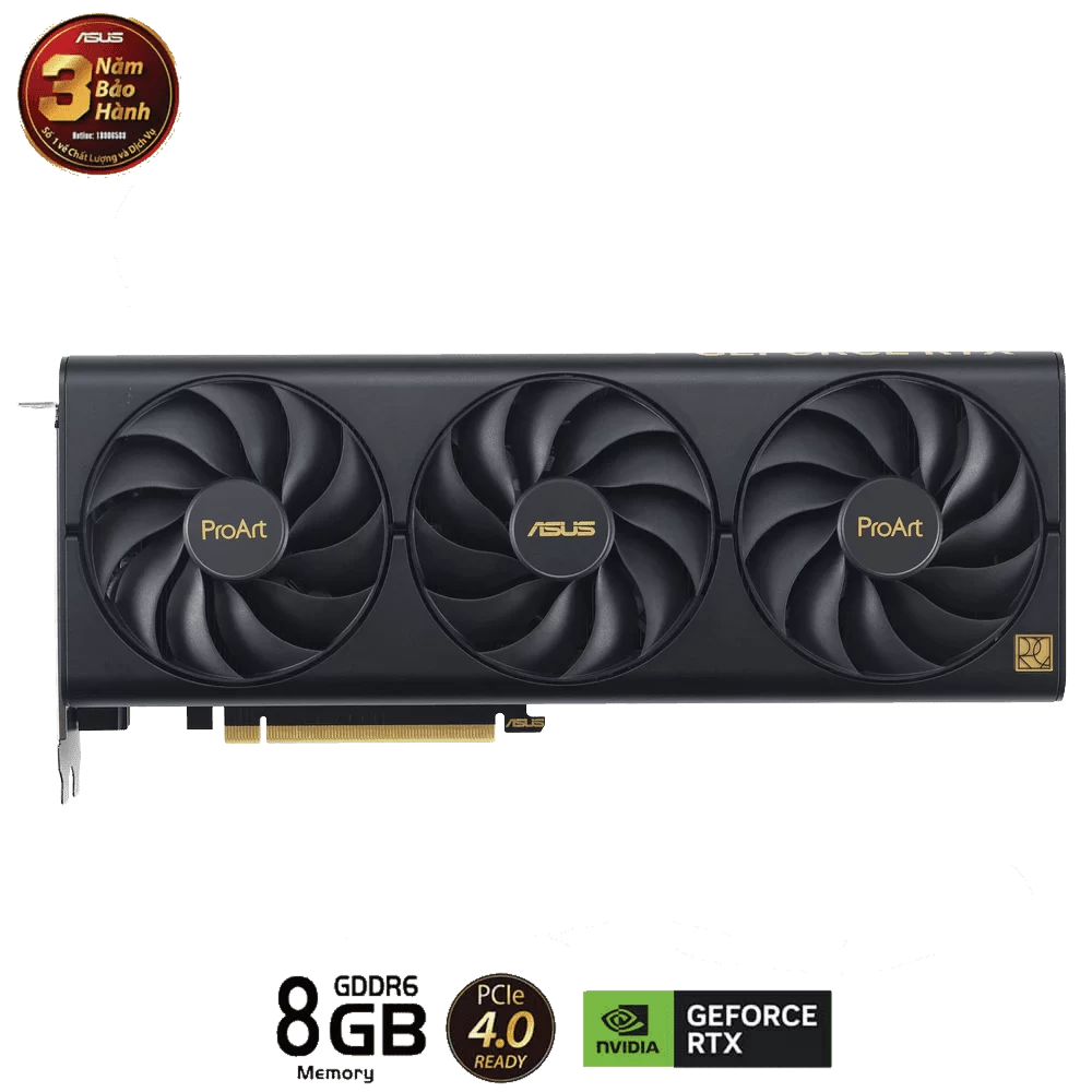 ASUS ProArt GeForce RTX 4060 8GB GDDR6 (PROART-RTX4060-8G) Graphics Card 2 ASUS ProArt GeForce RTX 4060 8GB GDDR6 (PROART-RTX4060-8G) Graphics Card - Ảnh 2