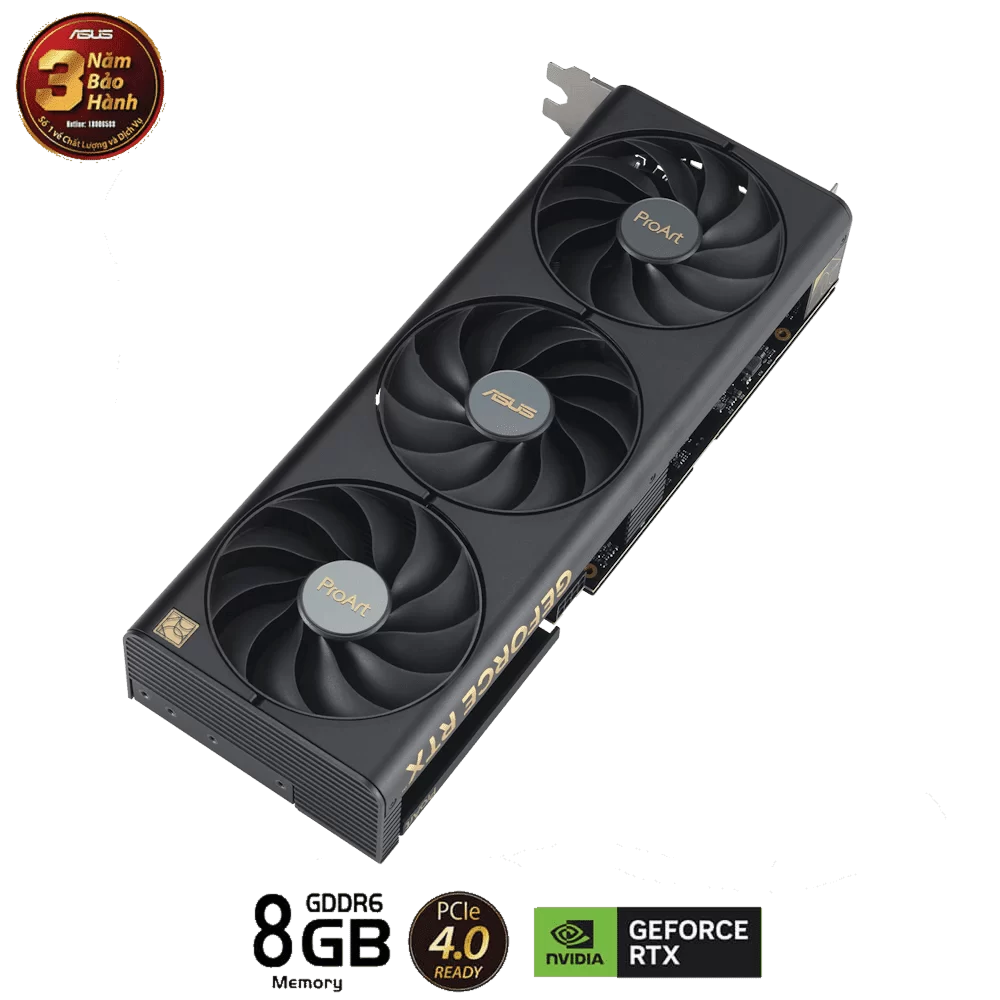 ASUS ProArt GeForce RTX 4060 8GB GDDR6 (PROART-RTX4060-8G) Graphics Card 4 ASUS ProArt GeForce RTX 4060 8GB GDDR6 (PROART-RTX4060-8G) Graphics Card - Ảnh 4