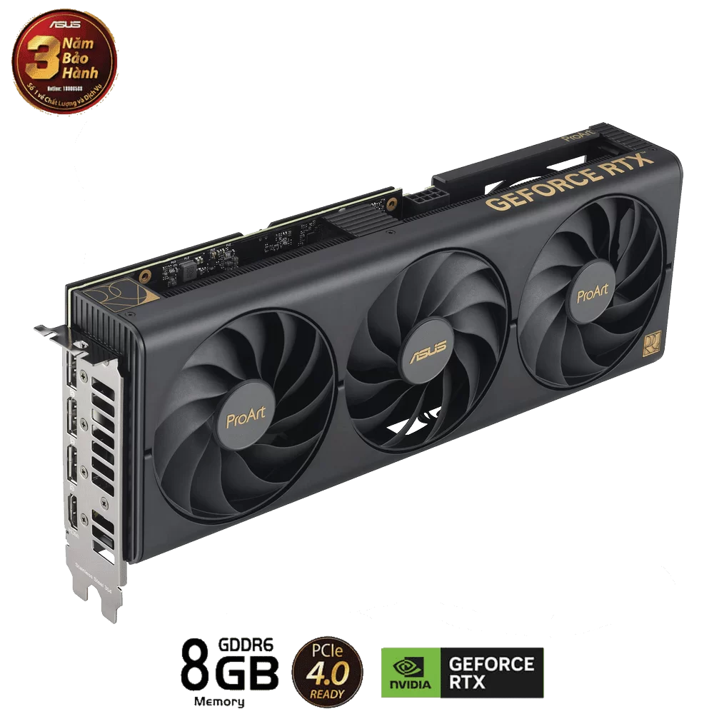 ASUS ProArt GeForce RTX 4060 8GB GDDR6 (PROART-RTX4060-8G) Graphics Card 5 ASUS ProArt GeForce RTX 4060 8GB GDDR6 (PROART-RTX4060-8G) Graphics Card - Ảnh 5