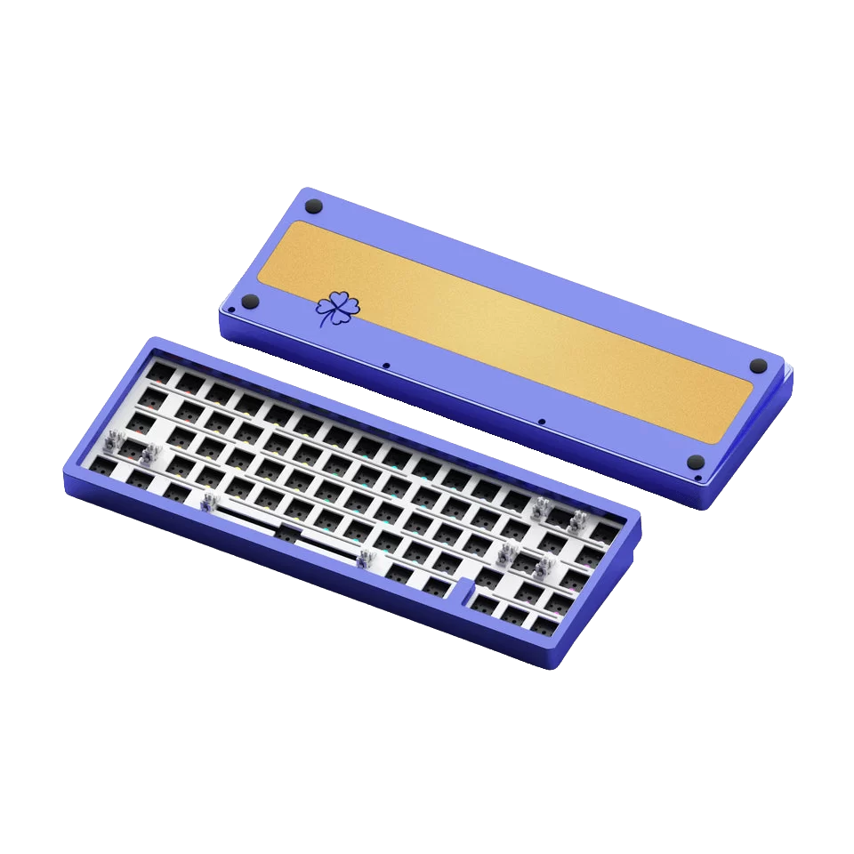 Kit Lucky65 Keyboard - 3 modes, CNC Aluminium, Gasket Mount, Hotswap, Per-key RGB Lights, Anodized/Electro Colors, Aluminum gold weight, 3750mAh Battery 7 Kit Lucky65 Keyboard - 3 modes, CNC Aluminium, Gasket Mount, Hotswap, Per-key RGB Lights, Anodized/Electro Colors, Aluminum gold weight, 3750mAh Battery - Ảnh 7