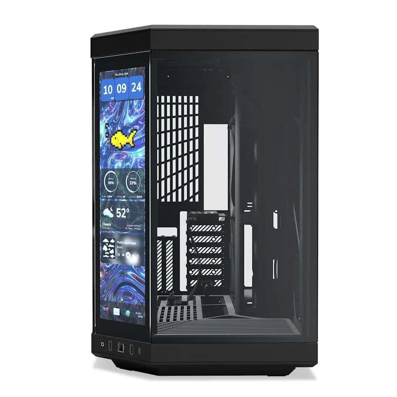 Hyte Y70 Touch Infinite Pitch Black Modern Aesthetic Case - Black/Black Mid-Tower ATX size 7 Hyte Y70 Touch Infinite Pitch Black Modern Aesthetic Case - Black/Black Mid-Tower ATX size - Ảnh 7