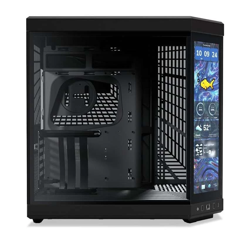 Hyte Y70 Touch Infinite Pitch Black Modern Aesthetic Case - Black/Black Mid-Tower ATX size 3 Hyte Y70 Touch Infinite Pitch Black Modern Aesthetic Case - Black/Black Mid-Tower ATX size - Ảnh 3