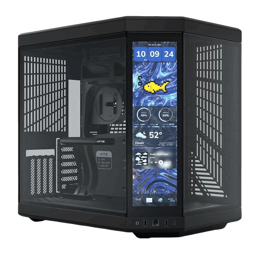 Hyte Y70 Touch Infinite Pitch Black Modern Aesthetic Case - Black/Black Mid-Tower ATX size 1 Hyte Y70 Touch Infinite Pitch Black Modern Aesthetic Case - Black/Black Mid-Tower ATX size
