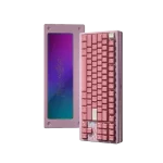 Kit Meteor80 R2 Keyboard - Case Color E-Pink - Tạ PVD Prism - 3 Mode Plate Alu , No Chamfer