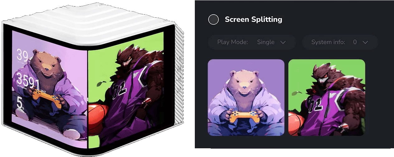 split screen 3d