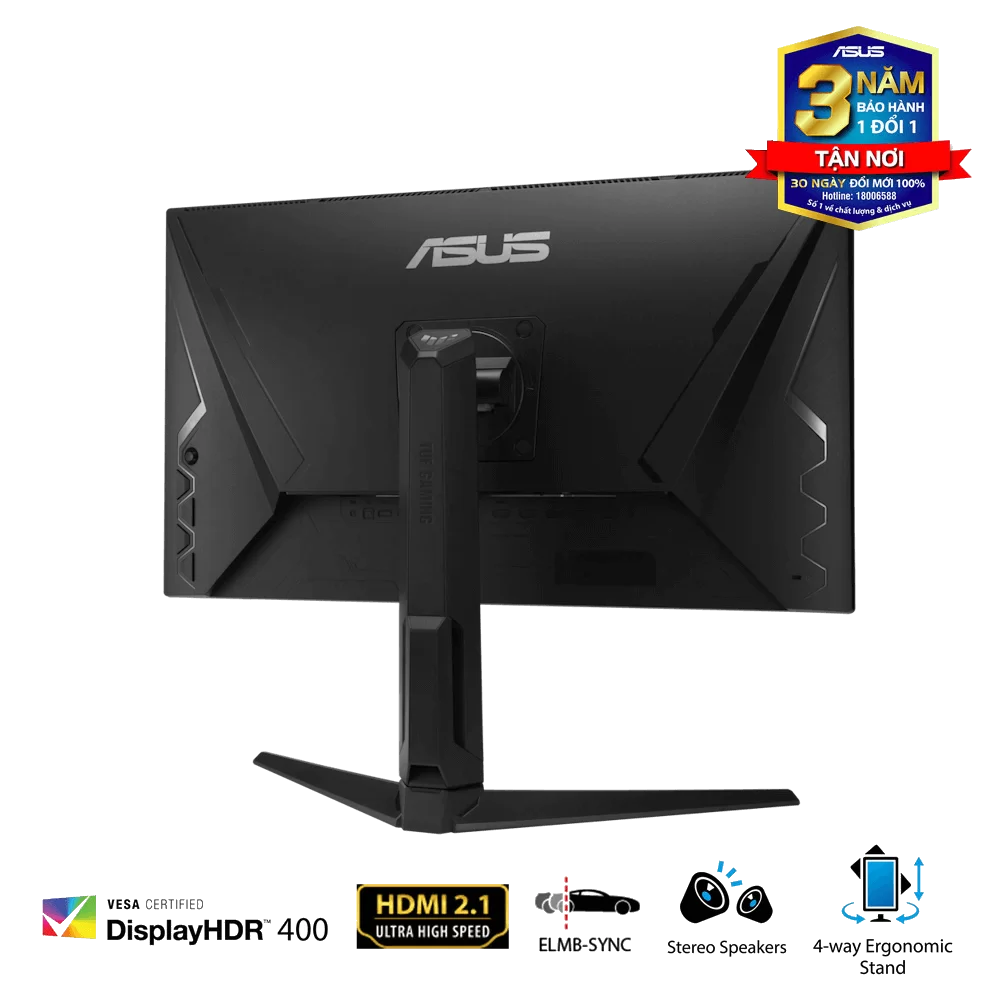 ASUS TUF GAMING VG28UQL1A Gaming Monitor - 28 inch Curved, 4K UHD, 144Hz, IPS, G-Sync Compatible 4 ASUS TUF GAMING VG28UQL1A Gaming Monitor - 28 inch Curved, 4K UHD, 144Hz, IPS, G-Sync Compatible - Ảnh 4