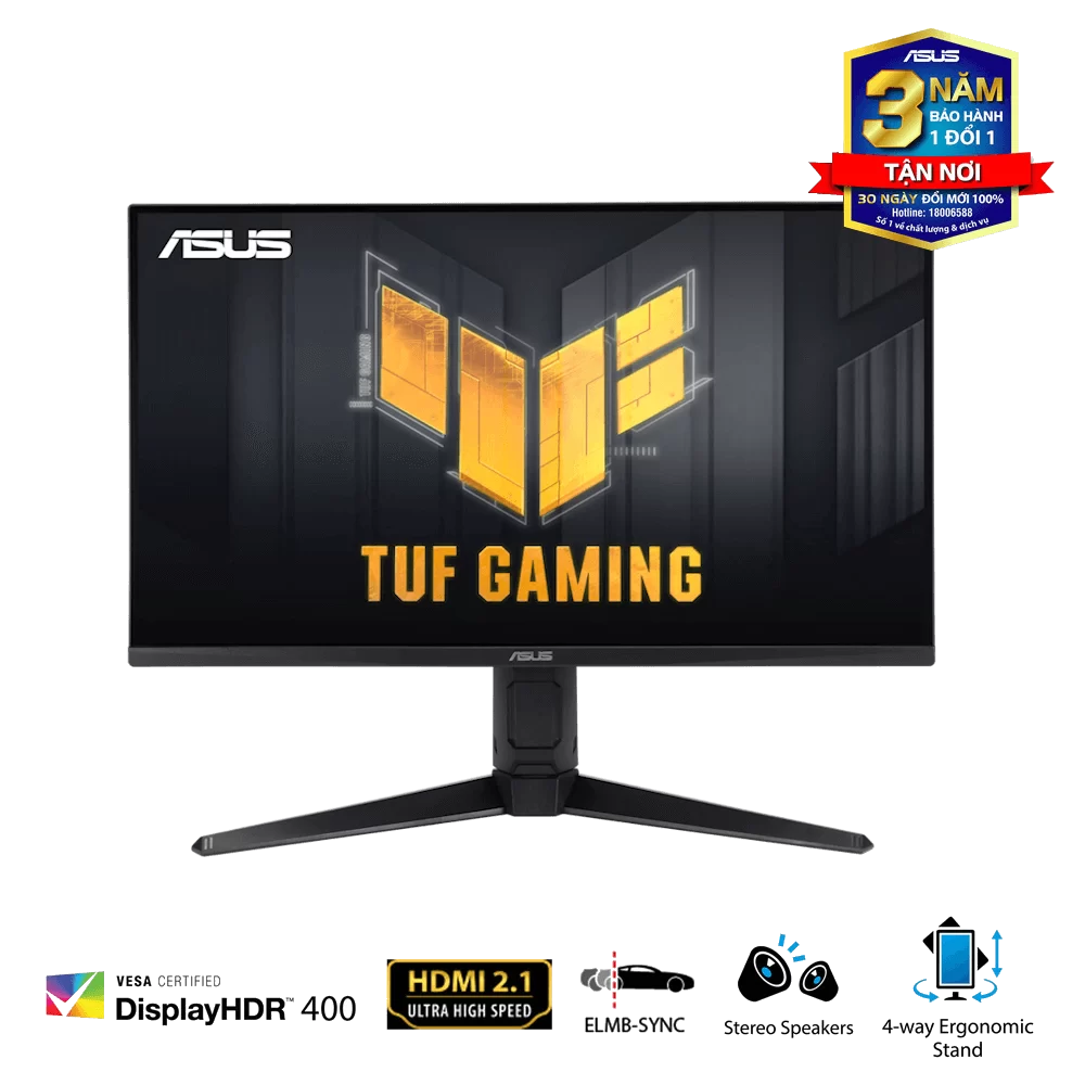 ASUS TUF GAMING VG28UQL1A Gaming Monitor - 28 inch Curved, 4K UHD, 144Hz, IPS, G-Sync Compatible 1 ASUS TUF GAMING VG28UQL1A Gaming Monitor - 28 inch Curved, 4K UHD, 144Hz, IPS, G-Sync Compatible