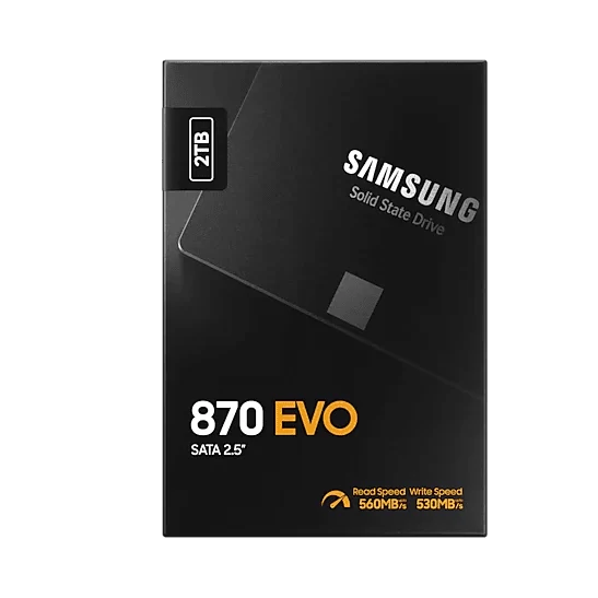 Samsung 870 EVO 2TB SSD - SATA III (MZ-77E2T0BW) 3 Samsung 870 EVO 2TB SSD - SATA III (MZ-77E2T0BW) - Ảnh 3