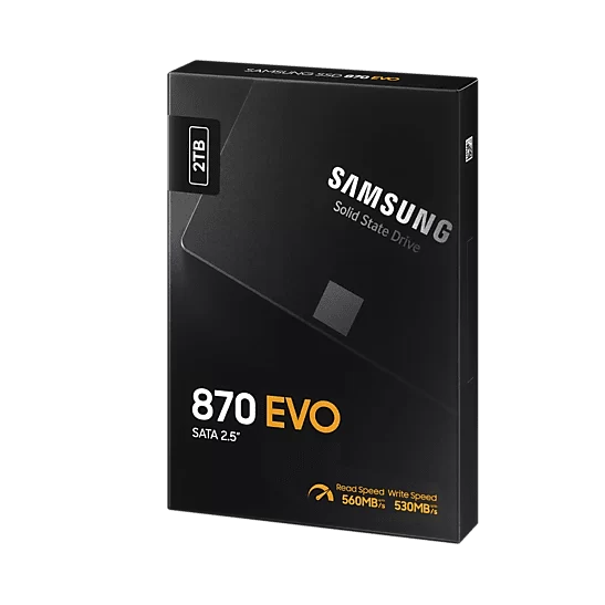 Samsung 870 EVO 2TB SSD - SATA III (MZ-77E2T0BW) 5 Samsung 870 EVO 2TB SSD - SATA III (MZ-77E2T0BW) - Ảnh 5