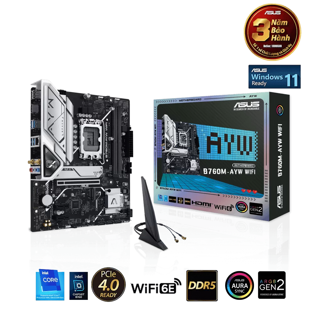 ASUS B760M-AYW WIFI Mainboard 1 ASUS B760M-AYW WIFI Mainboard
