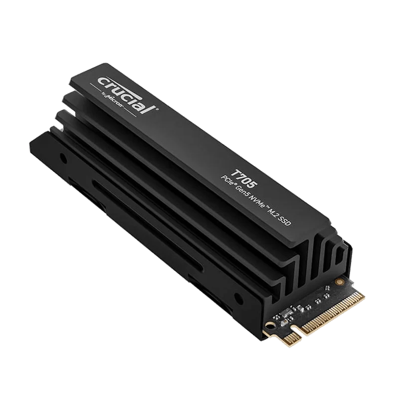 Crucial T705 2TB Heatsink (CT2000T705SSD5) SSD – M.2 2280, PCIe Gen 5.0 x4 NVMe 2.0 2 Crucial T705 2TB Heatsink (CT2000T705SSD5) SSD – M.2 2280, PCIe Gen 5.0 x4 NVMe 2.0 - Ảnh 2