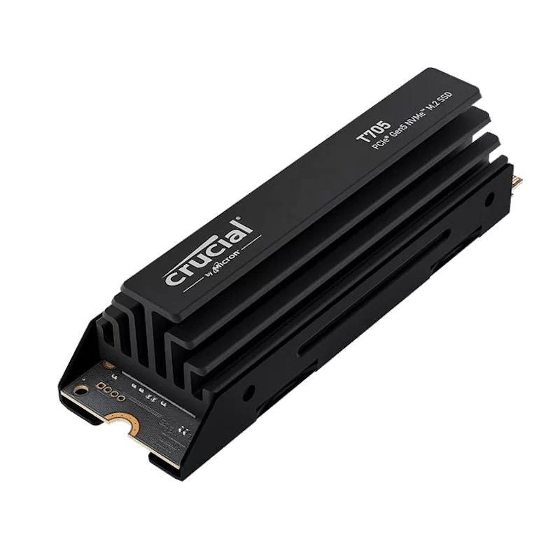 Crucial T705 2TB Heatsink (CT2000T705SSD5) SSD – M.2 2280, PCIe Gen 5.0 x4 NVMe 2.0 3 Crucial T705 2TB Heatsink (CT2000T705SSD5) SSD – M.2 2280, PCIe Gen 5.0 x4 NVMe 2.0 - Ảnh 3