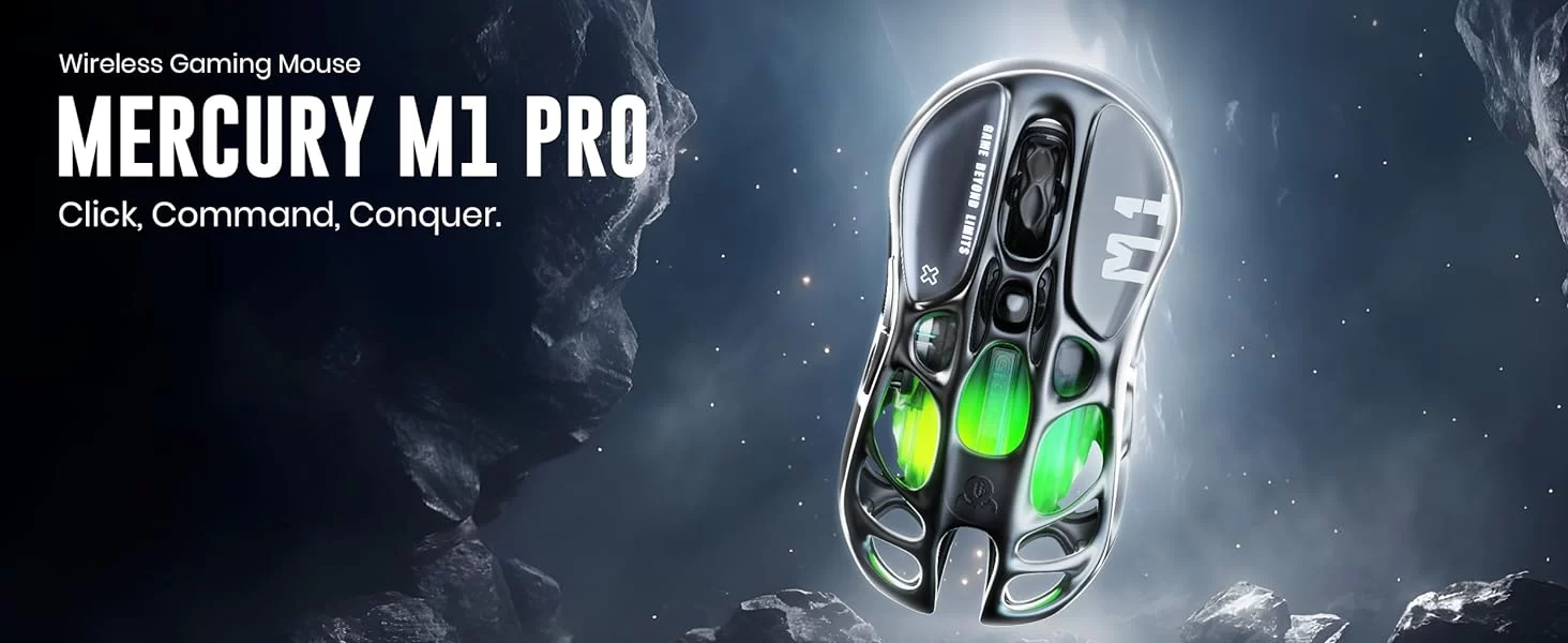 GravaStar Mercury M1 Pro Wireless Gaming Mouse Gunmetal Grey page 3