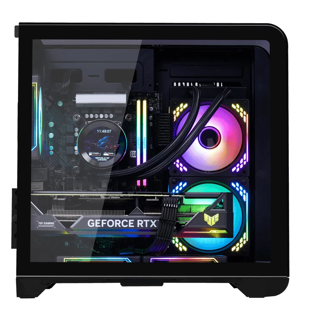 MIK BARBATOS M Black - M-ATX, CURVED GLASS with display screen Case 2 MIK BARBATOS M Black - M-ATX, CURVED GLASS with display screen Case - Ảnh 2