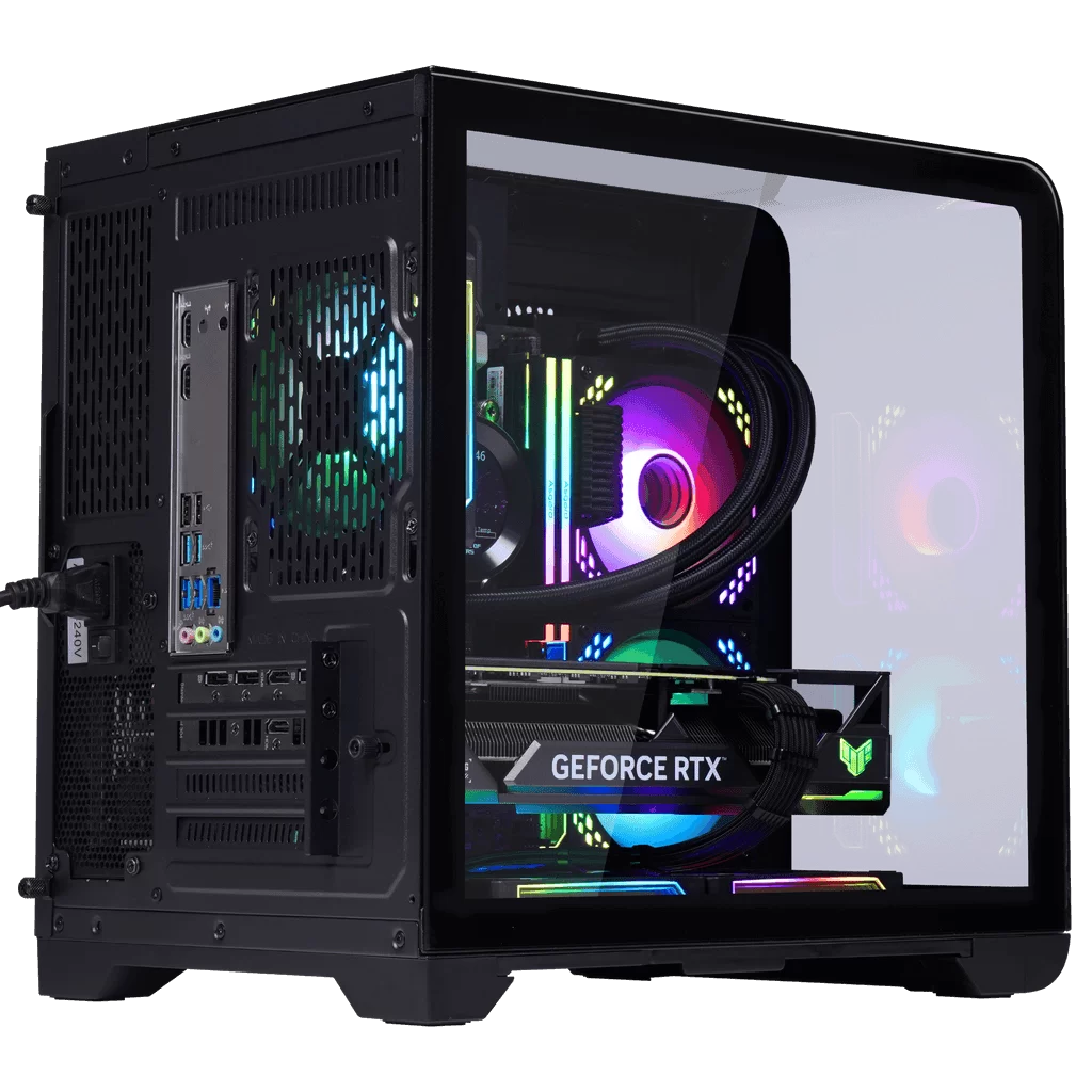 MIK BARBATOS M Black - M-ATX, CURVED GLASS with display screen Case 3 MIK BARBATOS M Black - M-ATX, CURVED GLASS with display screen Case - Ảnh 3