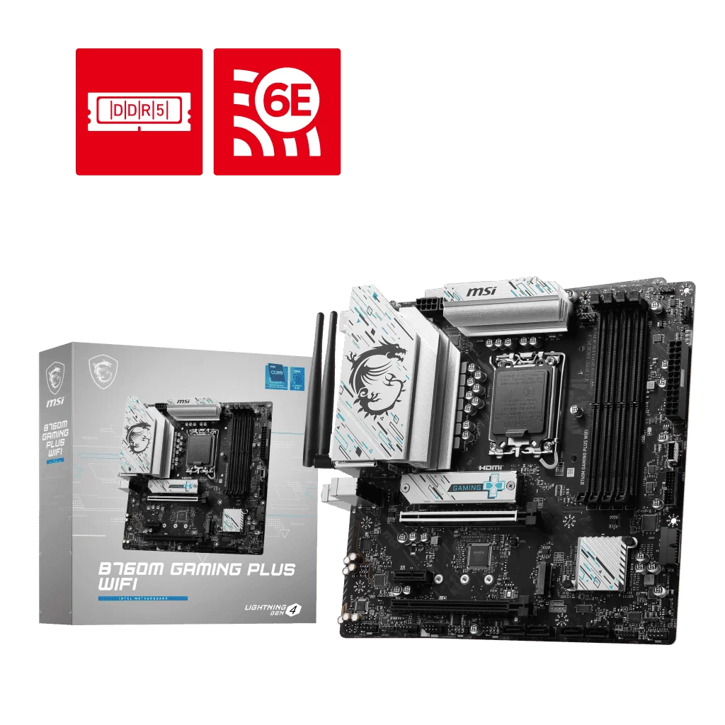 MSI B760M GAMING PLUS WIFI Mainboard 1 MSI B760M GAMING PLUS WIFI Mainboard