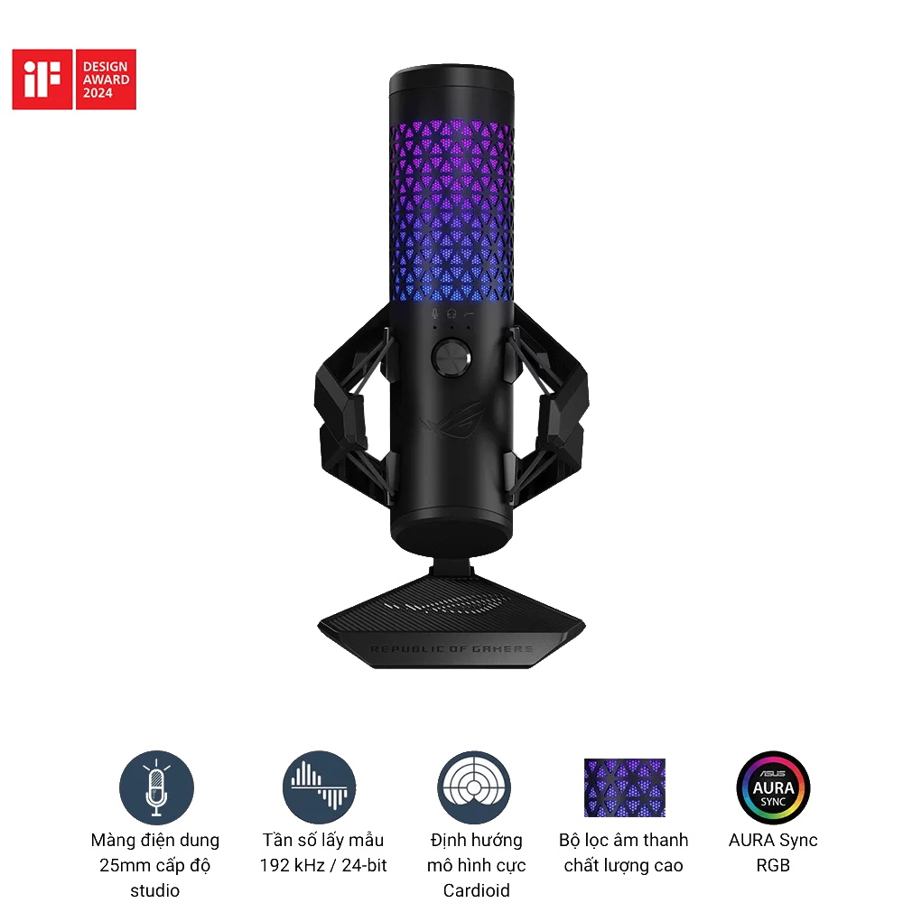 Microphone ASUS ROG Carnyx Black USB Gaming Microphone 1 Microphone ASUS ROG Carnyx Black USB Gaming Microphone