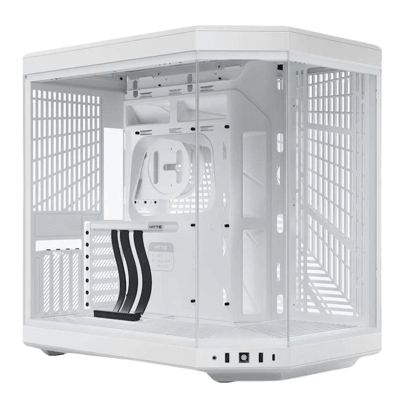 Hyte Y70 Standard Snow White Modern Aesthetic Case - White/White Mid-Tower ATX size