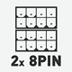 icon creator gray 2X8PIN