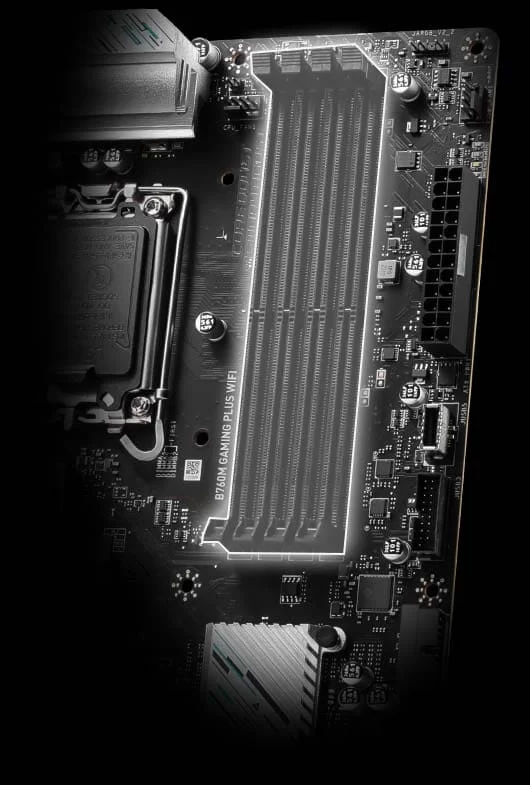 msi b760m gaming plus wifi extension memory