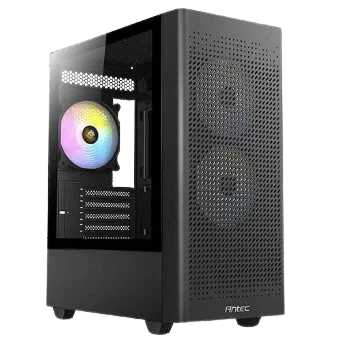 Antec NX Series NX500M ARGB Case - Black, Mesh Front Panel, 3x 120mm ARGB included