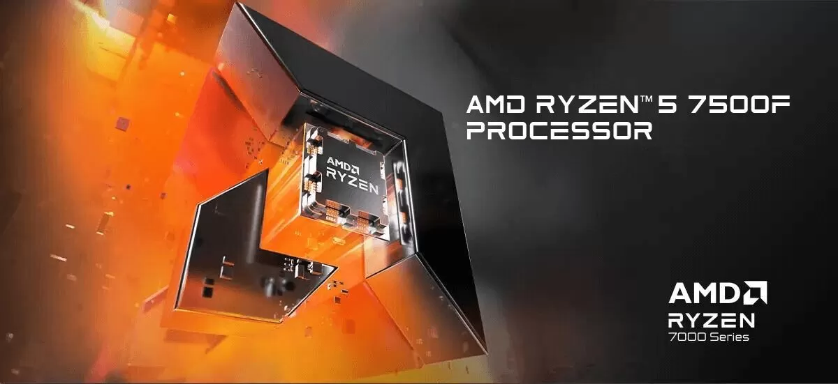 ryzen 5 7500F series processor image