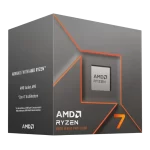 AMD Ryzen 7 8700F Processor - 8C16T, 4.1 GHz Boost 5.0 GHz, AM5 Phoenix Zen 4, PCIe® 4.0, AMD Wraith Stealth, NPU Partial