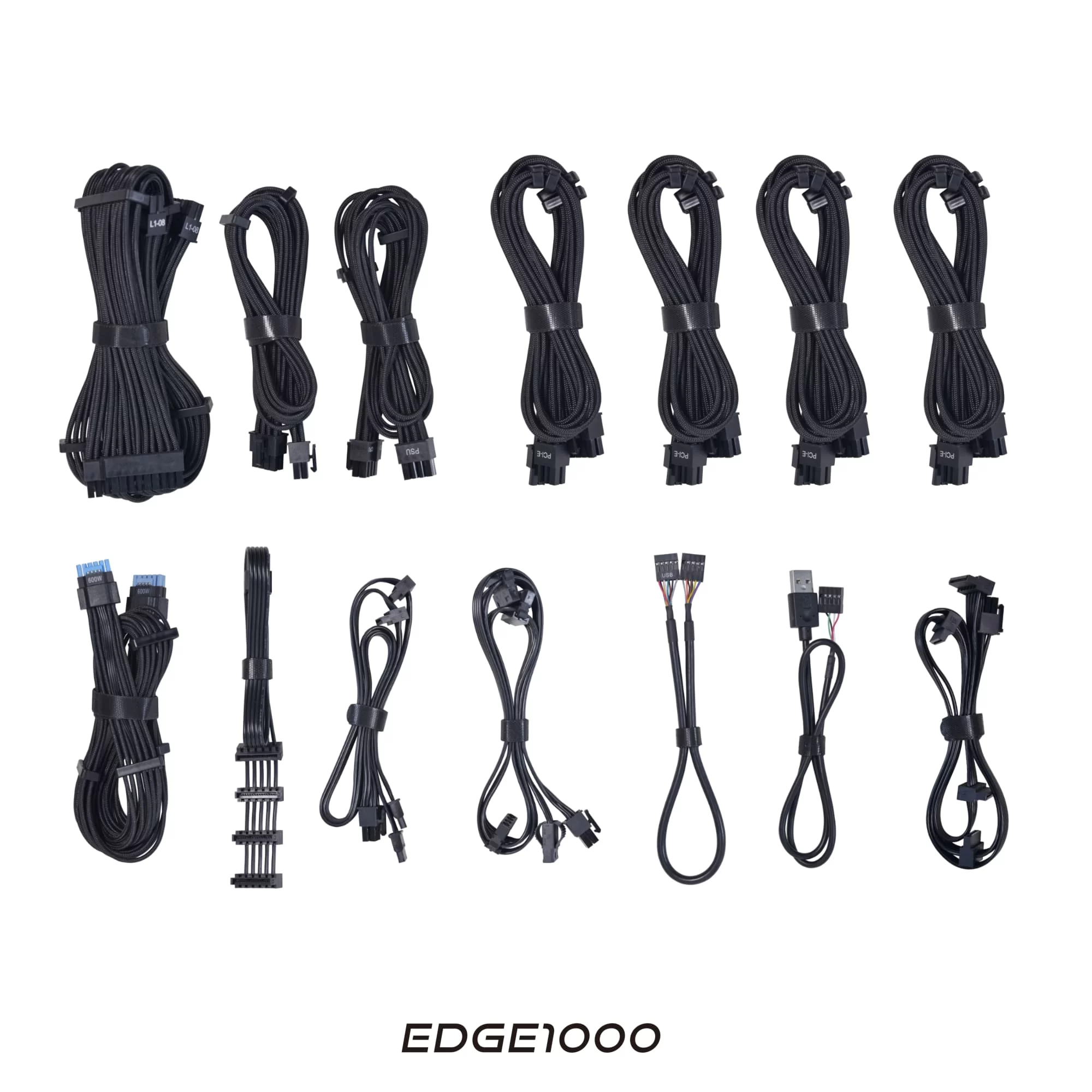 Lian Li Edge Series EG1000 Black PSU - 1000W ATX12V v3.1, 80 Plus Platinum, Full Modular 6 Lian Li Edge Series EG1000 Black PSU - 1000W ATX12V v3.1, 80 Plus Platinum, Full Modular - Ảnh 6