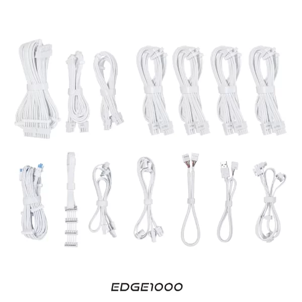 Lian Li Edge Series EG1000 White PSU - 1000W ATX12V v3.1, 80 Plus Platinum, Full Modular 6 Lian Li Edge Series EG1000 White PSU - 1000W ATX12V v3.1, 80 Plus Platinum, Full Modular - Ảnh 6